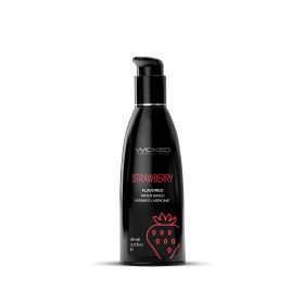 Aqua Strawberry Flavored Water Based Intimate  Lubricant (Option: 2 Fl. Oz.)