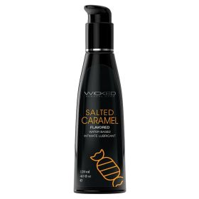 Wicked Aqua Flavored Lube (Option: Salted Caramel 4oz)