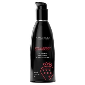 Wicked Aqua Flavored Lube (Option: Strawberry 2oz)