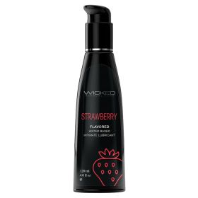 Wicked Aqua Flavored Lube (Option: Strawberry 4oz)