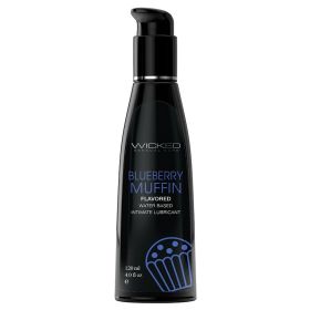 Wicked Aqua Flavored Lube (Option: Blueberry Muffin 4oz)