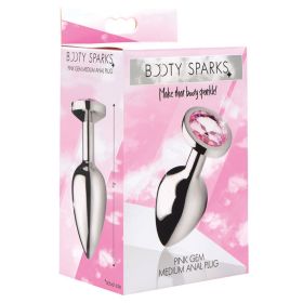 Booty Sparks Pink Gem Anal Plug (Option: Medium)