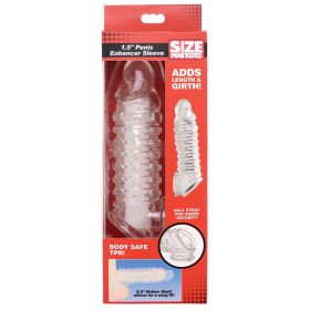 Size Matters Penis Enhancer Sleeve (Option: Clear 1.5inch)