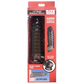 Size Matters Penis Enhancer Sleeve (Option: Smoke 1.5inch)