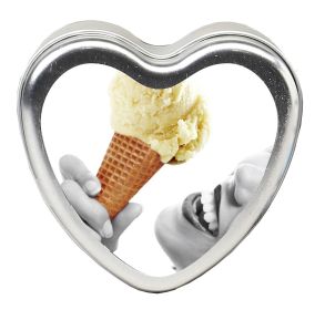 Edible Heart Candle (Option: Vanilla  4 Oz.)
