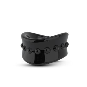 Stay Hard (Option: Beef Ball Stretcher  1.5 Inch  Diameter  Black)