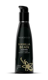 Aqua Vanilla Bean Flavored Water Based Intimate  Lubricant (Option: 4 Fl. Oz.)