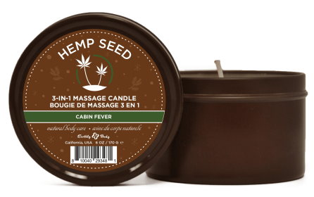 Hemp Seed 3 (Option: in1 Massage Candle Cabin Fever 6oz/  170 G)