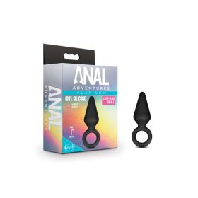 Anal Adventures (Option: Platinum  Silicone Loop Plug  Small)