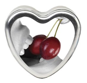 Edible Heart Candle (Option: Cherry  4 Oz.)