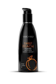 Aqua Sweet Peach Flavored Water Based Intimate  Lubricant (Option: 2 Fl. Oz.)