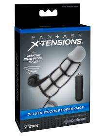 Fantasy X (Option: Tensions Deluxe Silicone Power Cage   Black)
