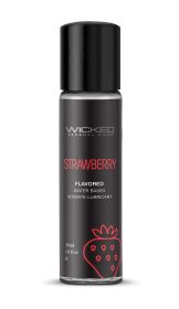 Aqua Strawberry Flavored Water Based Intimate  Lubricant (Option: 1 Fl. Oz.)